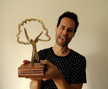 The Best Male Actor Prize, FITUA festival, Agadir, Morocco, April 2015